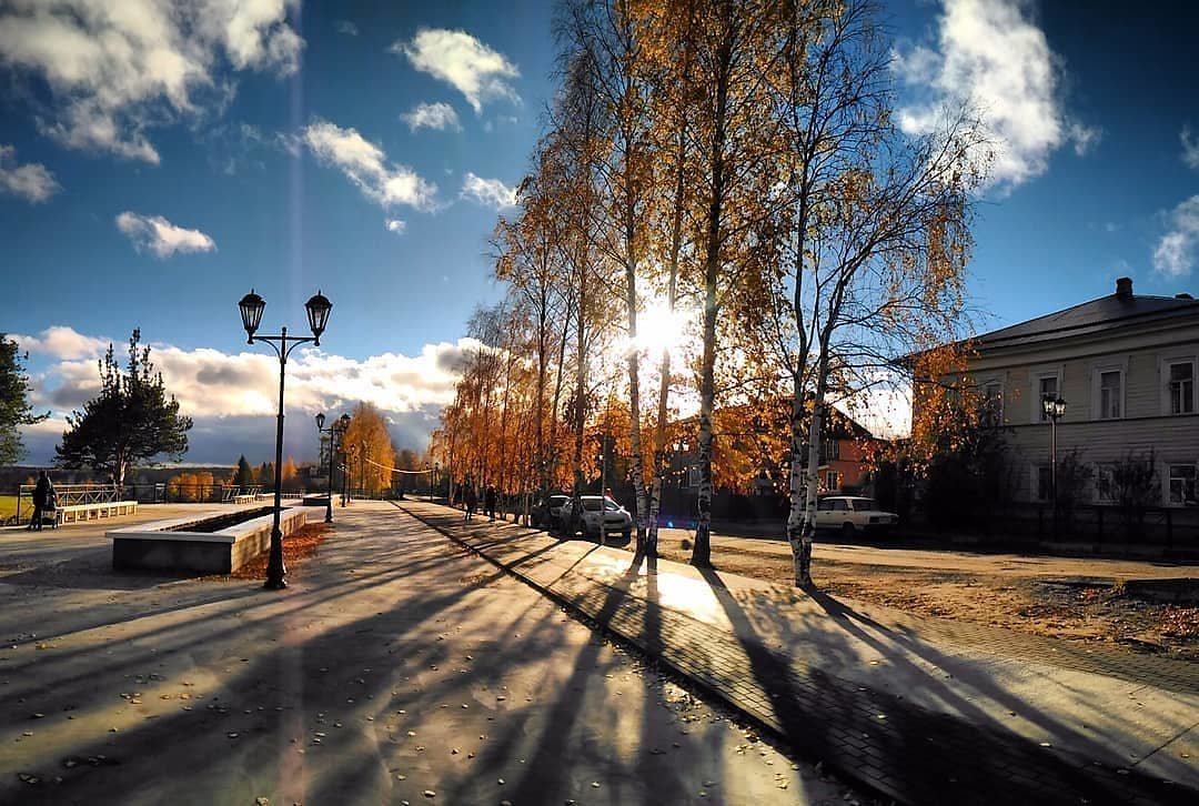 Ломоносовская аллея, ул. Набережная в г. Вельске