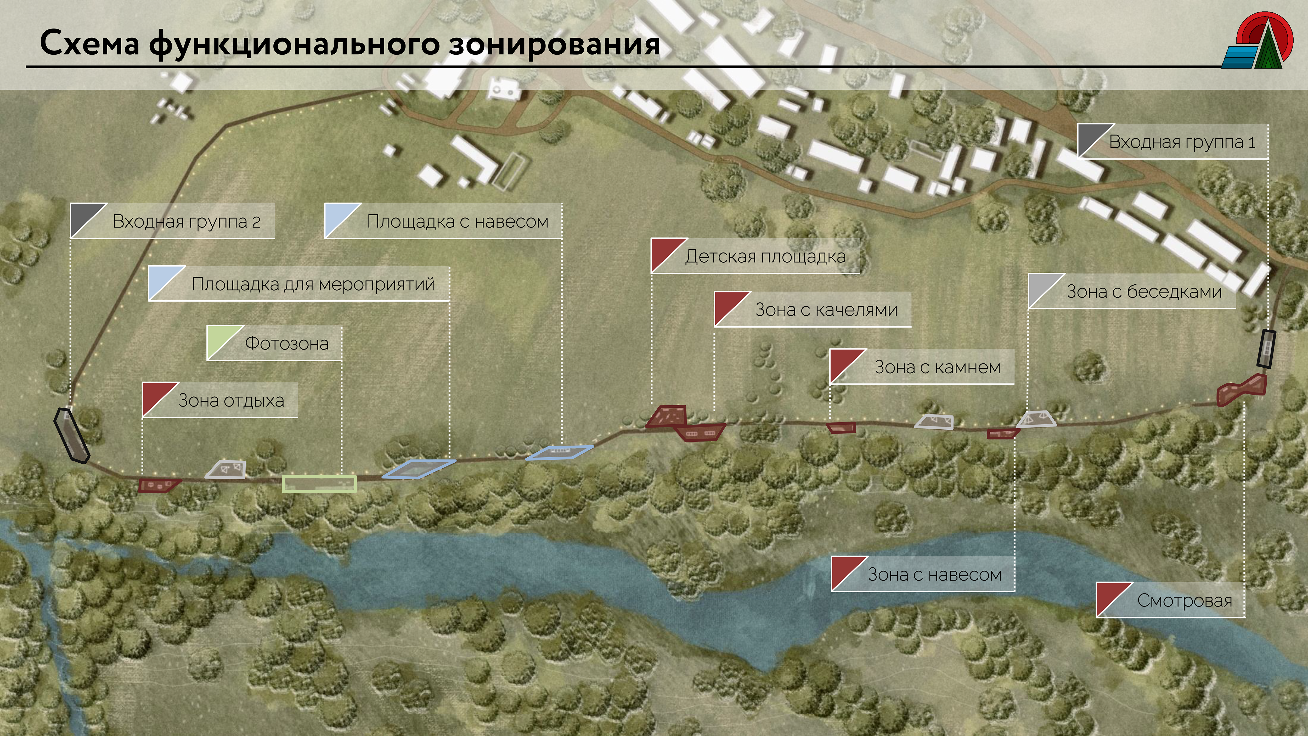 «Над Пинегой». Концепция благоустройства набережной в селе Карпогоры