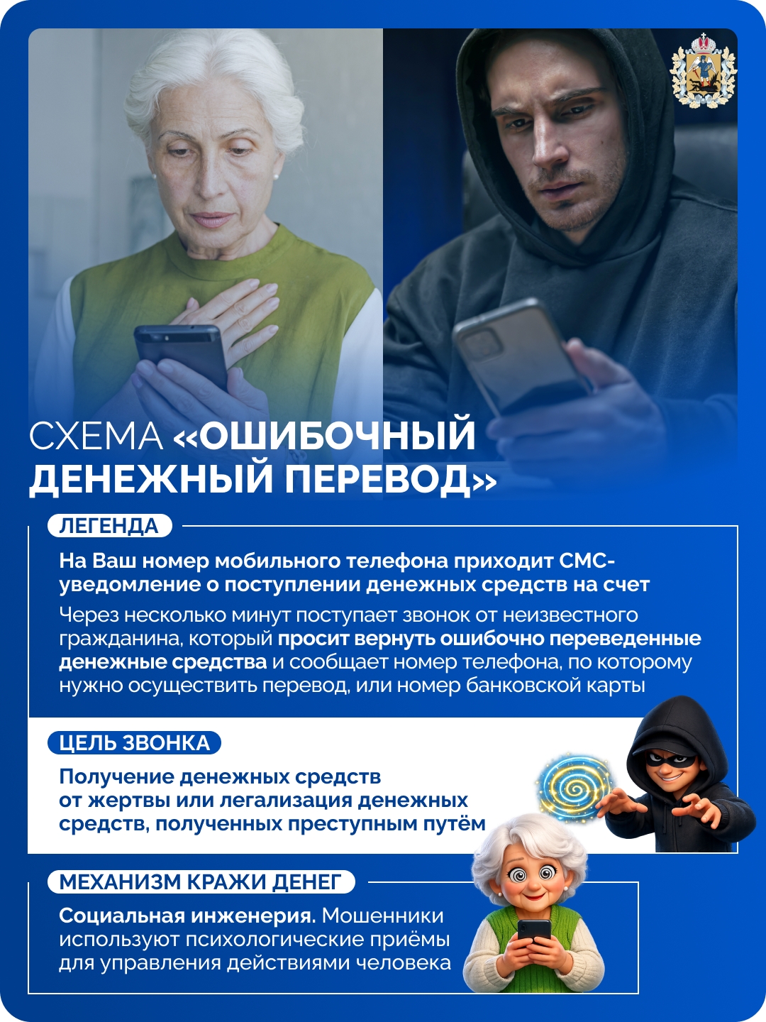 👀 Мошенники становятся всё изобретательнее. Они используют фальшивые звонки, письма и сайты для краж